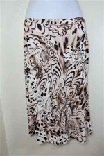 NWT New Gianni VERSACE Classic Brown Floral Leopard Pencil SKirt M 40 6 7 8