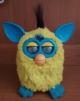 2012 Hasbro: Furby Lightning Zap gelb und türkis: interaktives Haustier funktioniert selten