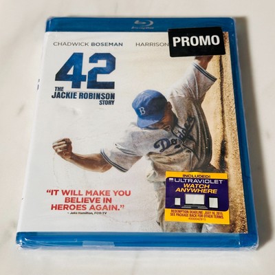 42 The Jackie Robinson Story Blu-Ray - Chadwick Boseman - Promo -Sealed