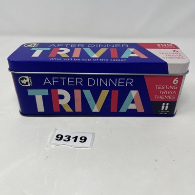 After Dinner Trivia by Ginger Fox Games - 2016 Family Trivia Game COMPLETE