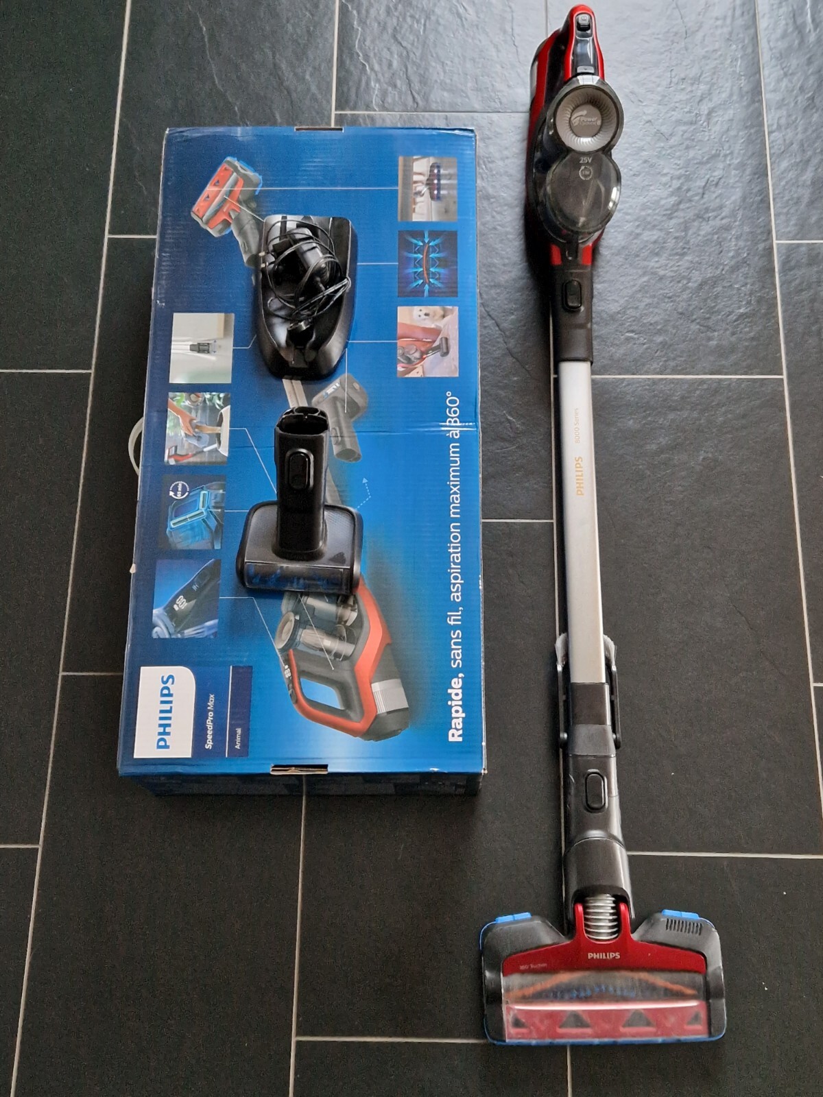 Philips Fc6823 01 Speedpro Max Akku Wechseln Philips SpeedPro Max Animal kabelloser Akku-Staubsauger - Twist Red