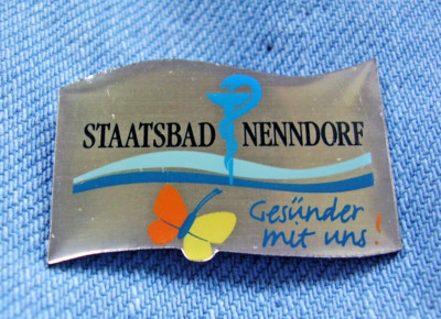 Pin Bad Nenndorf Staatsbad Heilbad district Schaumburg in Lower Saxony Germany