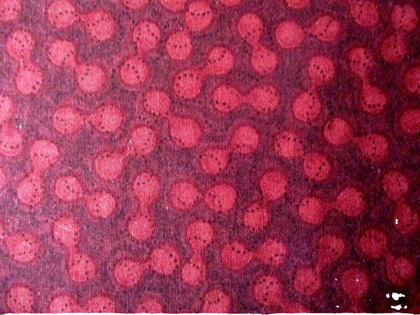 Ткань для рукоделия с геометрическим рисунком хлопок красная петух