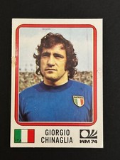 CALCIATORI PANINI WORLD CUP MUNCHEN 74 -N. 303 GIORGIO CHINAGLIA ITALIA NEW