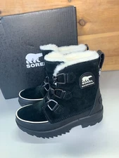 NIB Women's Sorel Tivoli IV WP Black Leather Winter Snow Boots - Pick Size