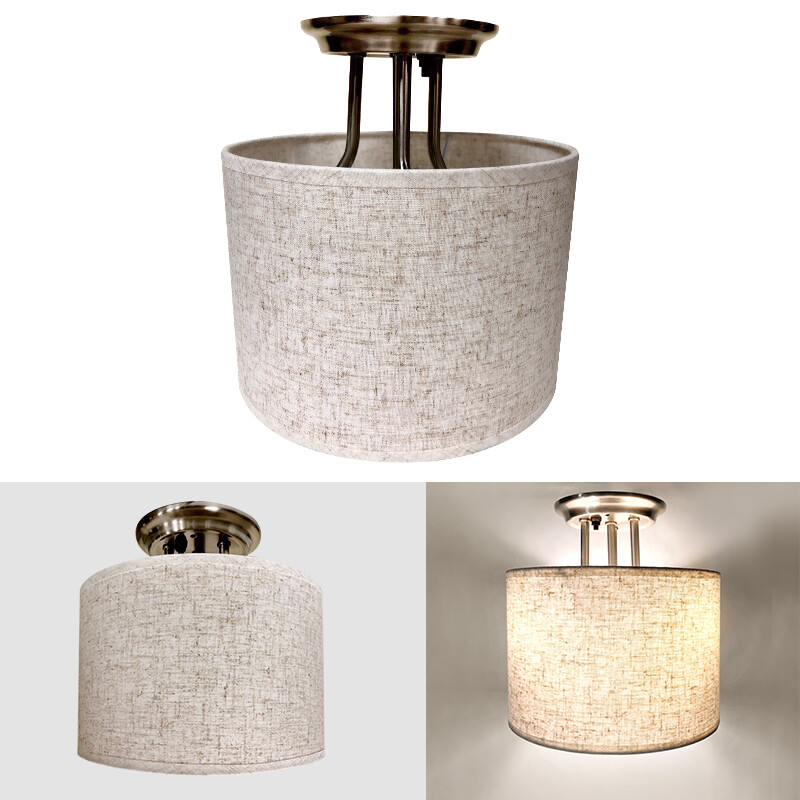 Beige Shade With Switch Dream Lighting Led 12volt Dc Round Fabric