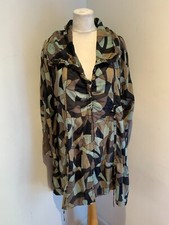 Masai tunic Shirt Dress Size L 14 16 VGC button front geometric pattern print