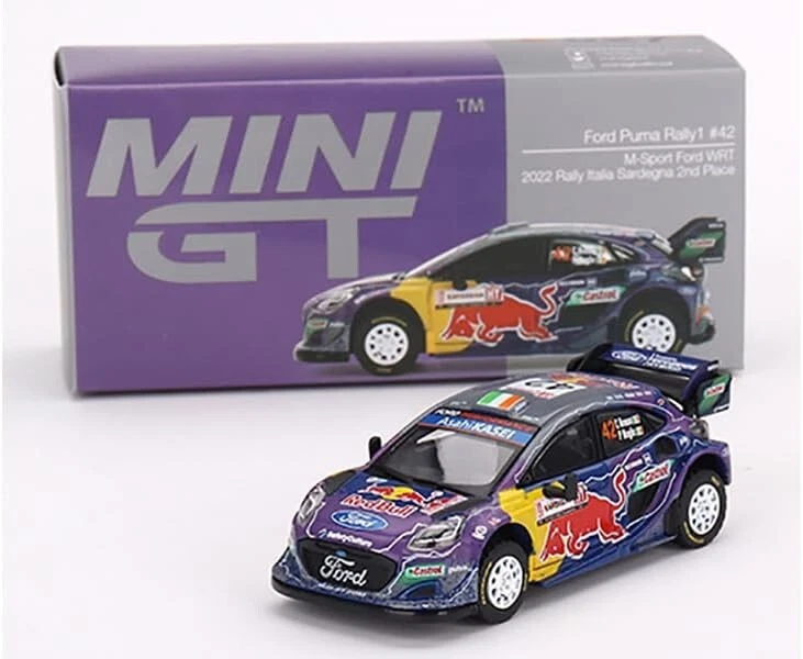 MINI GT FORD PUMA #42 M-SPORT FORD WRT 2022 RALLY ITALIA 2ND 1:64 MGT00627-P12 - Image 3 of 4