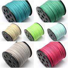 3 Meter Faux Kunstlederband Schnur Wildleder Schmuckband Faden 3mm