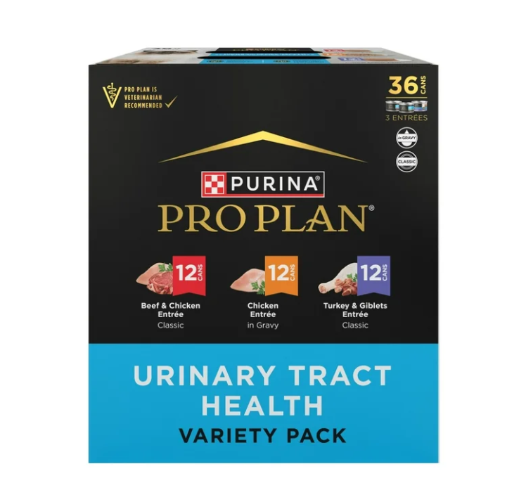 Purina Pro Plan Urinary Tract Wet Cat Food Variety Pack 3 oz Cans 36 Count