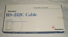 NEW  RADIO SHACK RS-232C CABLE 6FT 1.82M Female DB9 to Female DB9 26-152B