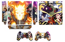 Skin Sticker Cover PS3 PlayStation 3 Slim and 2 controller skins Q274