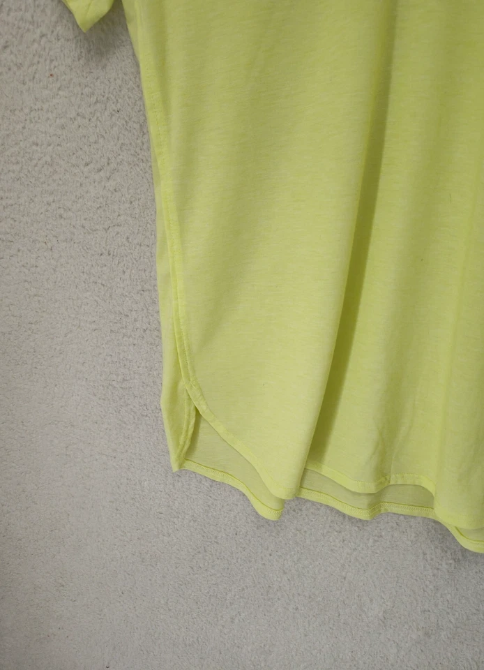 Top de mujer Tek Gear extra grande amarillo mezcla de polietileno manga corta equipo de entrenamiento Foto 4 de 4