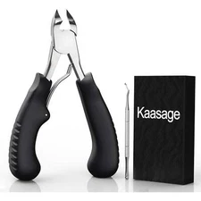 Kaasage Toenail Clippers for Seniors Thick Nail Ingrown Toenails Stainless Steel
