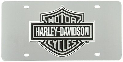 Harley Davidson Acrylic Mirror Finish Gray Bar and Shield Logo