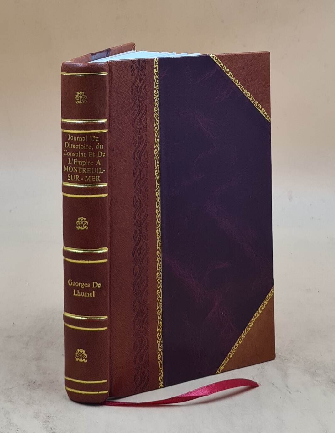 Historical Leather-Bound Journal of the Directory Consulate and Empire Period Montreuil-Su Vintage Edition-image