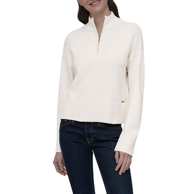 DKNY Women's Quarter-Zip Sweater Size L Cream | eBay DKNY Women's Quarter-Zip Sweater Size L Cream | eBay