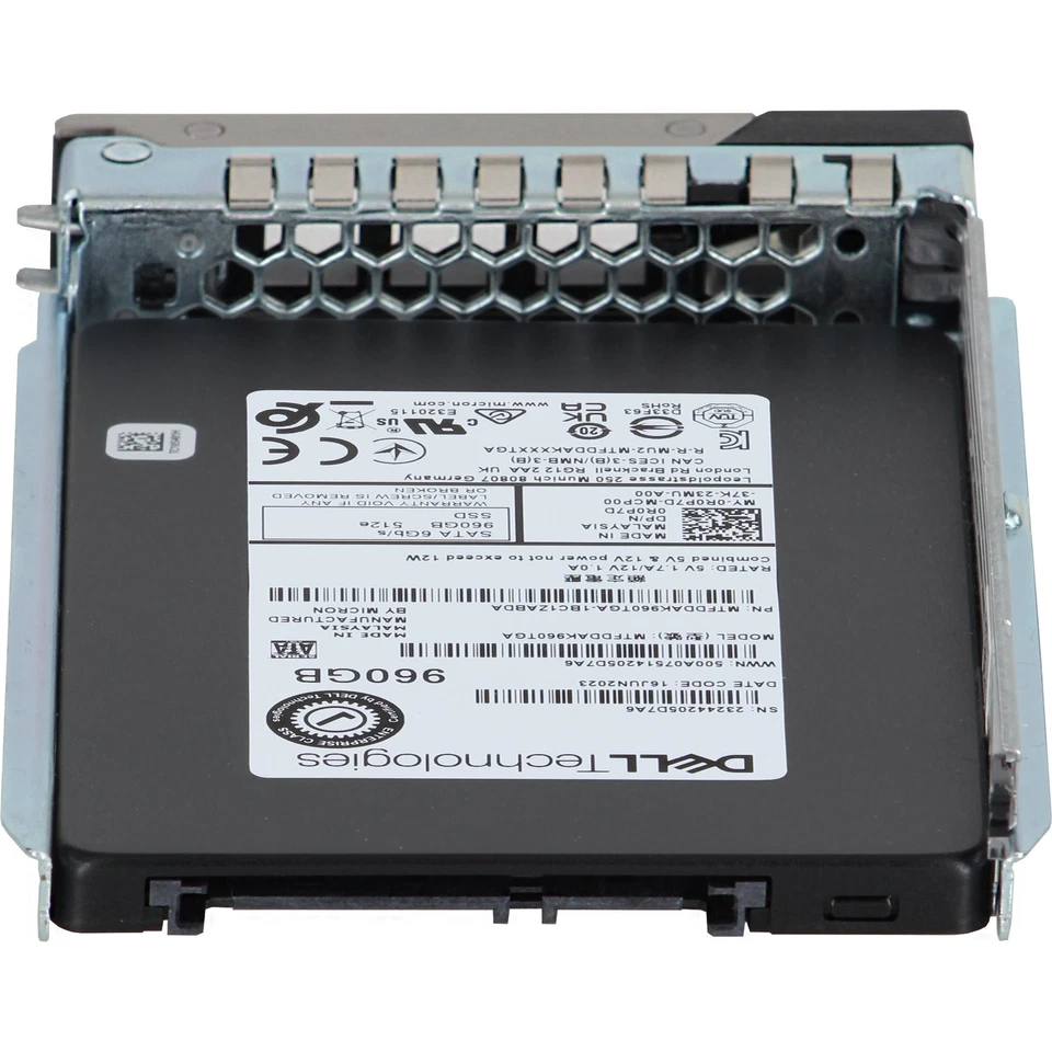 Dell 960GB 6Gbps SATA RI TLC 7mm 2.5 SSD 5400 Pro (R0P7D) - Image 4 of 4