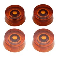 Musiclily Pro 4Pcs Amber Imperial Inch Control Speed Knob For Us Les Paul Guitar