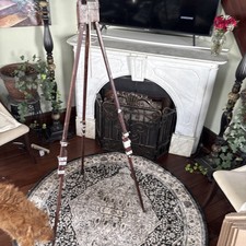 Vintage Anco Bilt 64  Adjustable Brown Wood Artist Painting Easel