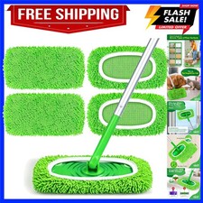 Reusable Microfiber Mop Pads Compatible with Sweeper Mop, Dry Wet Sweeping ...