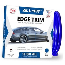 Car Door Edge Protector Universal DIY Edge Trim to Prevent Scratches Blue