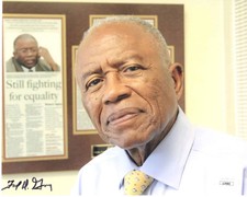 Fred Gray signed 8x10 Photo American Civil Rights Attorney JSA Authentication