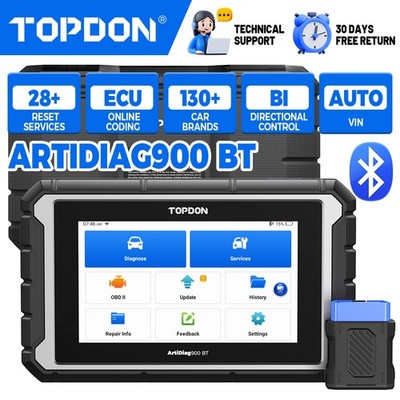 2026 TOPDON AD900BT Bi-Directional OBD2 Scanner All System Diagnostic ECU Coding