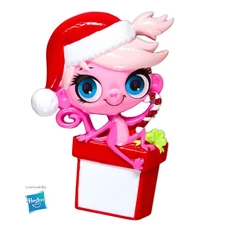 LPS Minka Mark w/Santa Hat  Personalized Christmas Tree Ornament