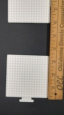 Lot of 2 Perler Bead Peg Boards 3.25  Attachable Squares