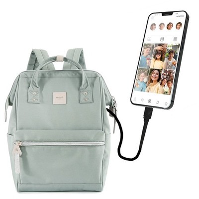 Geräumiger Laptop-Rucksack mit USB-Anschluss - Himawari
