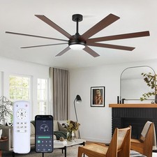 Ceiling Fans with Lights and Remote72 Inch Smart Ceiling Fan,Indoor Noiseless