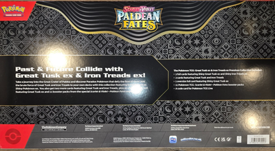 Pokemon TCG Paldean Fates Great Tusk ex & Iron Treads ex Premium