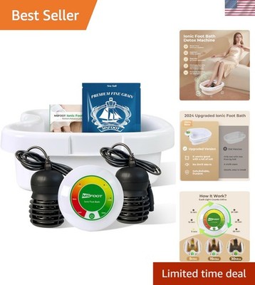 Effortless Foot Detox Spa with Upgraded Control Panel and Quiet Operation