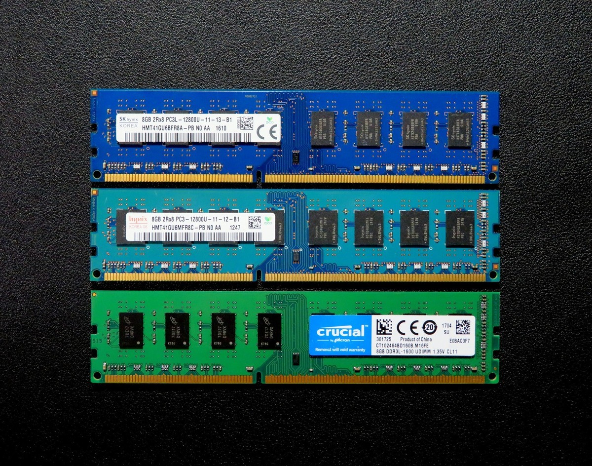 3 (Three) x 8GB 24GB PC3-12800 PC3L-12800 Non-ECC Desktop DDR3