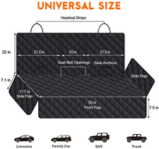 Dog Car Seat Cover, Back Seat Cover for Dogs Pet Car Seat Protector Waterproof B