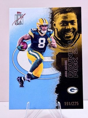 Topps 2025 Signature Class Josh Jacobs Teal #22 /225 Green Bay Packers