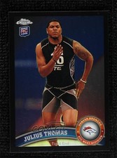 2011 Topps Chrome Black Refractor 103/299 Julius Thomas #92 0d44
