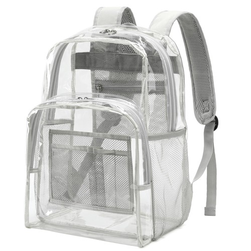 Transparent Backpacks See Through Backpack Clear Backpack Heavy Duty for Coll...