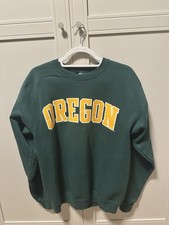 Oregon Ducks Vintage College Sweater Pullover M Champion