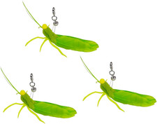 Feather Cat Toy Attachments 3 Pcs Insect Refills for Cat Wands