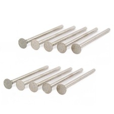 30Pc Thin T Head 6mm Diamond Grinding Bits Power Carving Bits for Glass GemStone