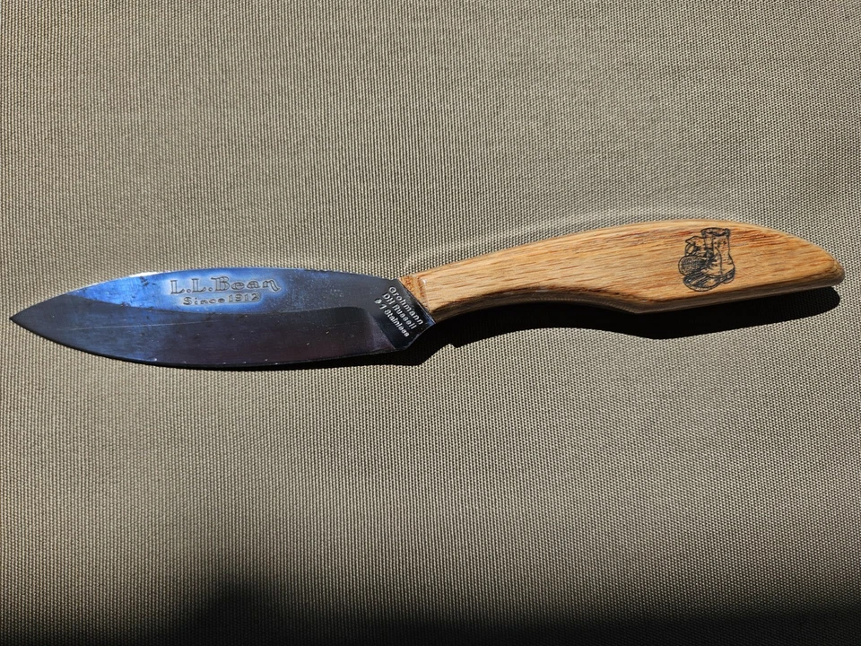 NEW L.L. BEAN 2005 Collector's Canada Belt Knife Grohmann DH Russell Stainless - Image 3 of 4