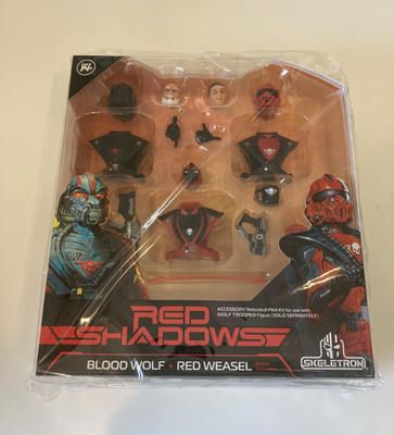#ad ROBOSKULL MK II RED SHADOWS BLOOD WOLF amp; RED WEASEL #01 ACCESSORIES SET MISB $97.15