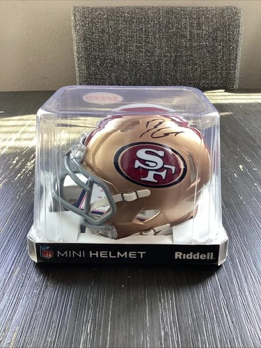 San Francisco 49ers Autographed Mini helmet