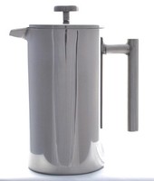 Grunwerg Cafetiere Café Olé 3 Cup Double Wall Cafetière Stainless Steel Straight