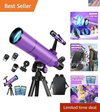 Telescope for Kids  Adults, 80mm Aperture 500mm Astronomical Professional Te...