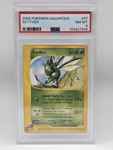 Scyther graded PSA 8 for sale on eBay