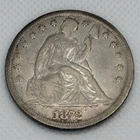 1872 Seated Liberty Half Dollar 50C Historic U.S. Silver Coin