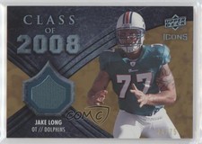 2008 Upper Deck Icons Class of Rainbow Gold Jerseys 24/75 Jake Long #CO7 04uj